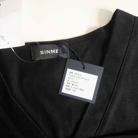 継続販売品 / 未使用 / SINME / VネックTシャツ / SS16-16 / 2506-0999
