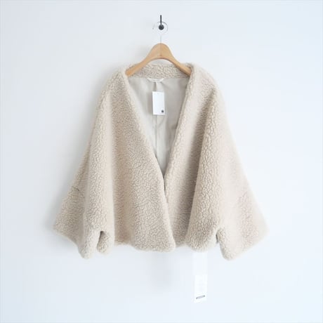 2024AW今季・人気完売品 / 未使用 / TOUJOURS / WOOL CASHMERE FURRY BOA CLOTH S / 24011450002430 / 2411-1669