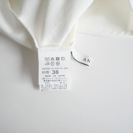 2024SS / ANAYI / ストレッチポンチフレア袖プルオーバー / 10242815070 / 2410-0555