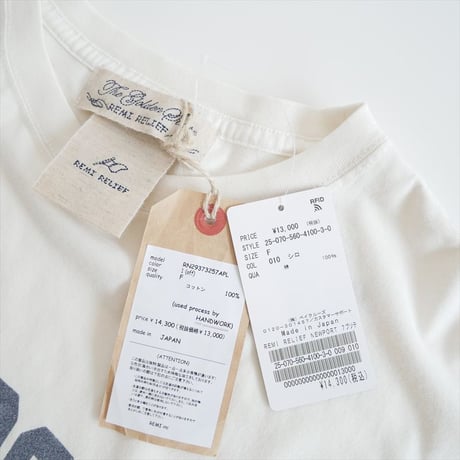 2025・人気完売品 / 未使用 / L'Appartement別注 / REMI RELIEF / NEWPORT 7ブソデ T-SHIRT / 2510-1104