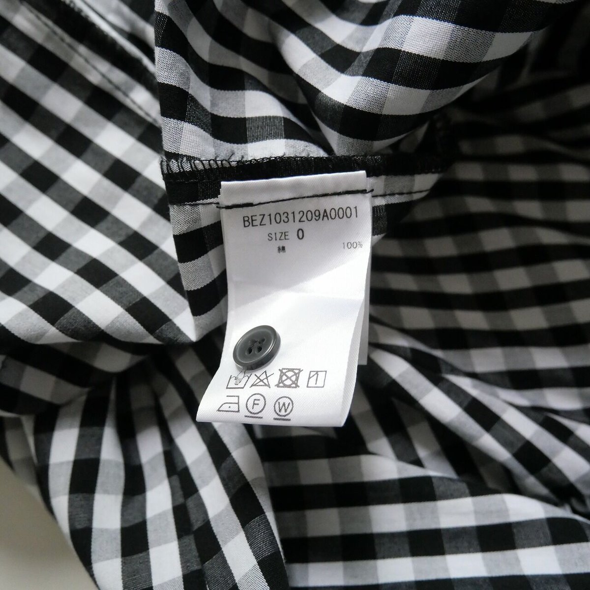 ✨美品✨23SS ビアズリー 先染めギャザーワンピース ストライプ 比翼ボタン 2023 / BEARDSLEY / 《2サイズ展開》先染めギャザーワンピース