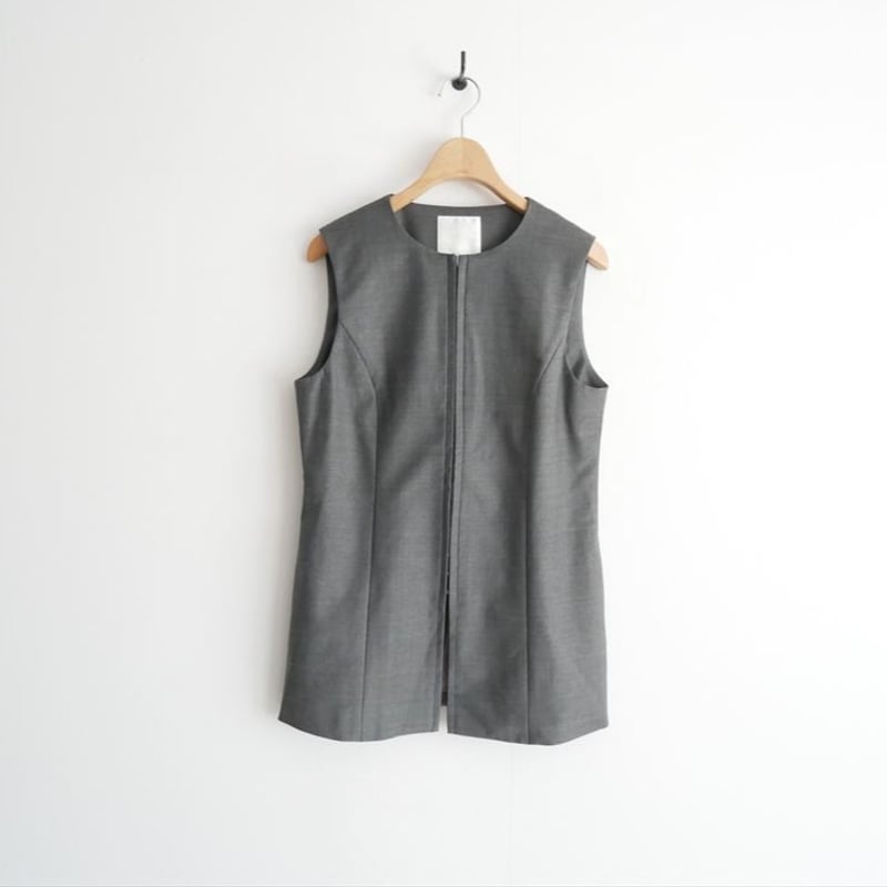 【美品】Drawing NumbersクルーネックFホックベスト　36 2025・人気完売品 / Drawing Numbers / クルーネックFホックベスト /