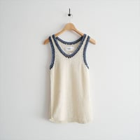 2025SS / JANE SMITH / 7G COTTON CROCHET MOTIF TANK TOP / 25SKN-#831L / 2512-2154