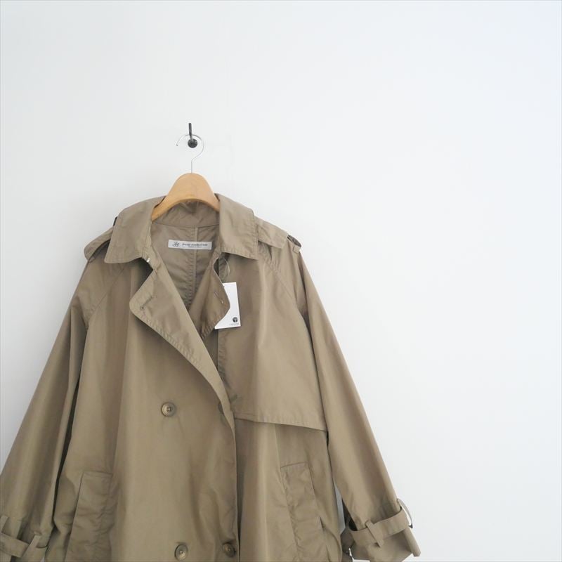 2024AW / journal standard luxe / タフタ フードトレンチコート