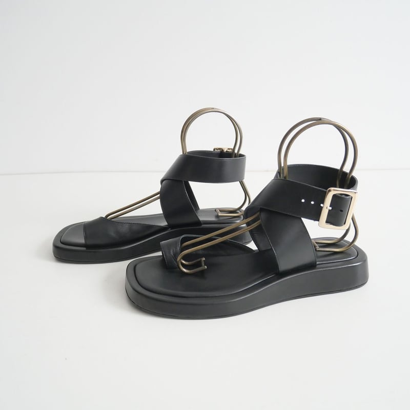 2022 / GIA BORGHINI / LEATHER ANKLE STRAP サンダル  