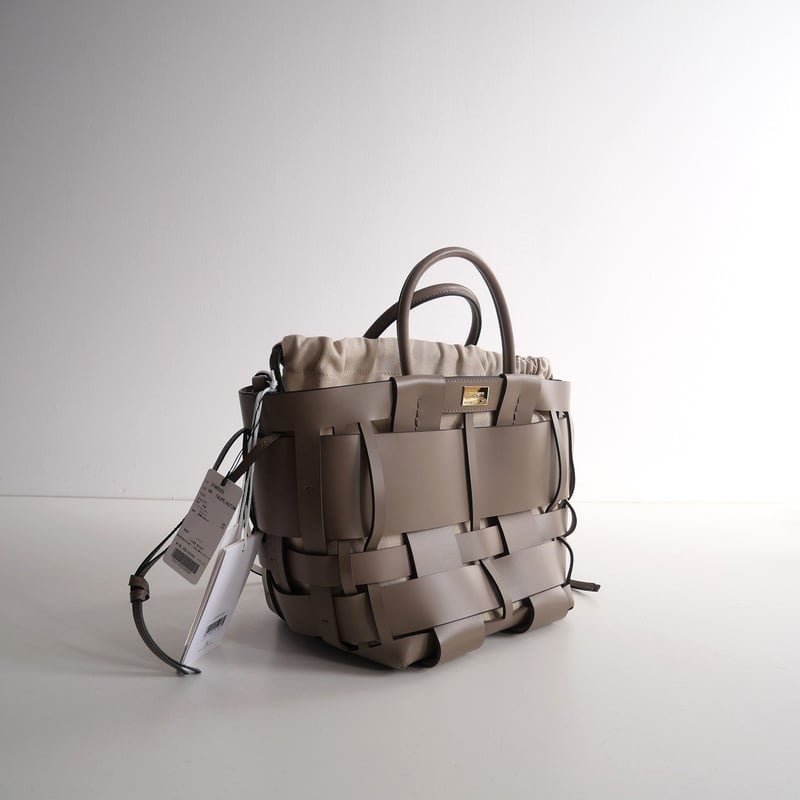 未使用 / ZANCHETTI / WOVEN MIDI SHOPPER / 2312-097 
