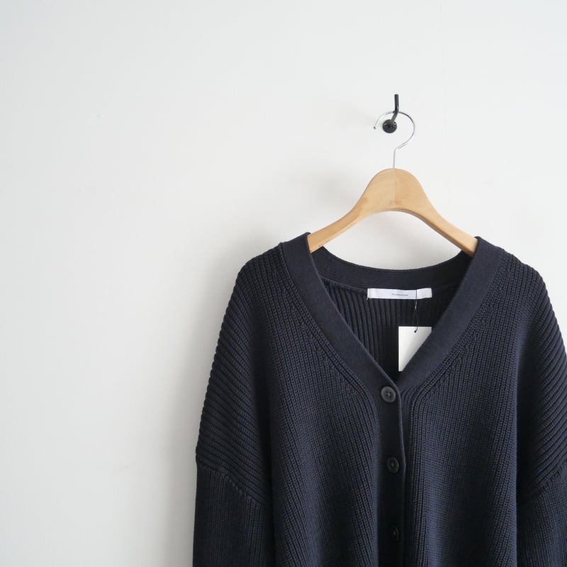 FRAMeWORK 畦Vネックカーディガン ネイビー FRAMeWORK カーディガン 畦Vネックカーディガン レディース : ZOZOTOWN