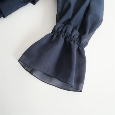 2024SS・人気完売品 / IENA LA BOUCLE / コットンポリシアーフリルブラウス / 24051914362010 / 2411-2060