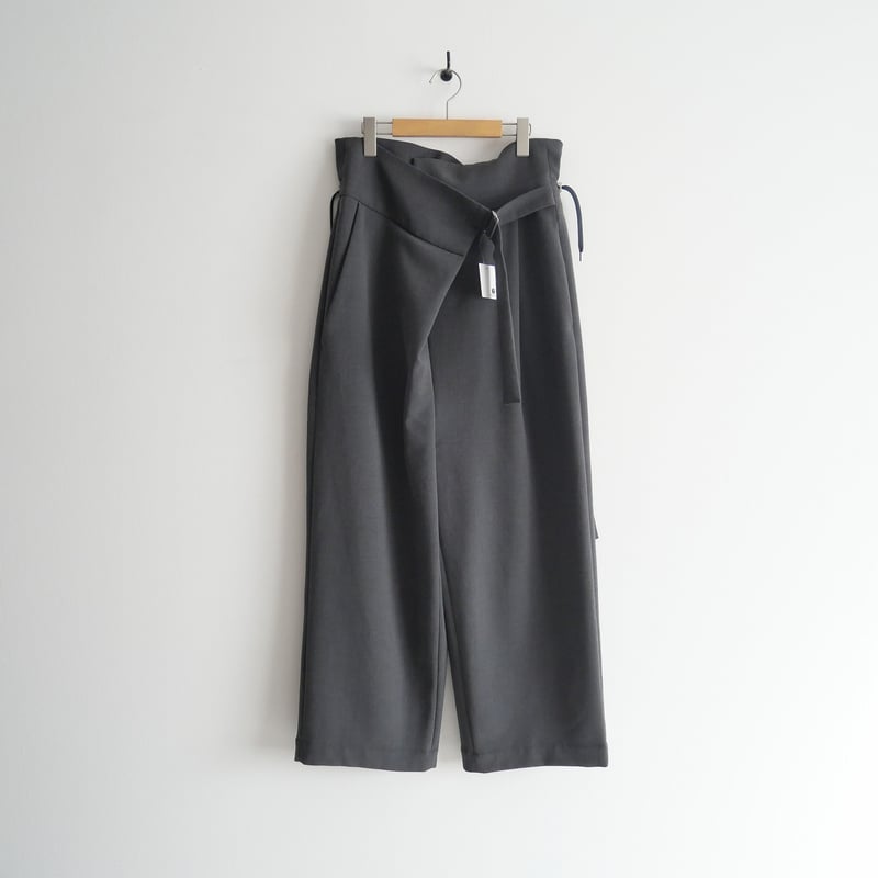 ENFOLD 黒 ONE-SHOULDER SARROUEL TROUSERS ONE-SHOULDER SARROUEL TROUSERS｜36｜BLK｜TROUSERS｜|ENFÖLD