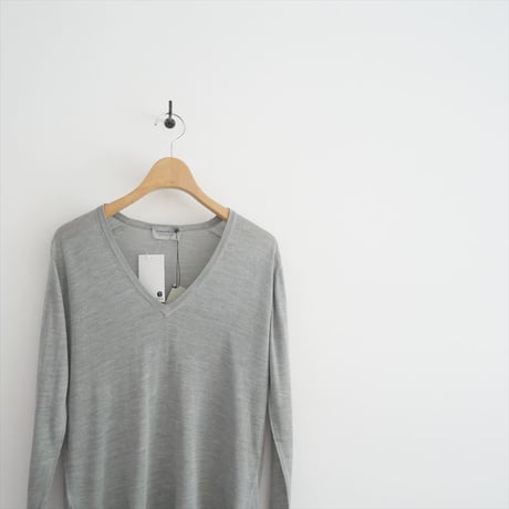 未使用 / JOHN SMEDLEY / シルクVネックニット / 2508-2181