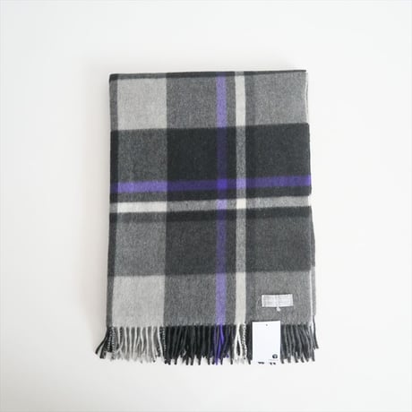 継続販売品 / Joshua Ellis / カシミヤブラックスウォッチストール 70×190 / 2501-2009