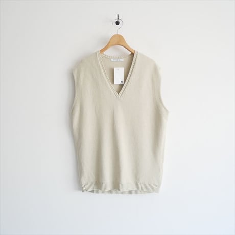 2025SS / ETRE TOKYO / コットンカシミヤニットベスト / 1225211026-0 / 2511-2058