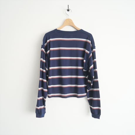 2024AW今季 / BEAUTY&YOUTH同型お取扱い / JANE SMITH / COTTON MULTI BORDER SHORT PULLOVER / 2411-0473