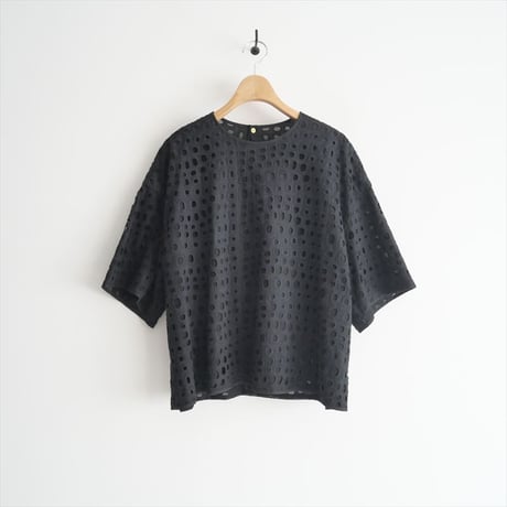 2021 / Drawer / エンブロショートスリーブブラウス / 6521-299-0919 / 2310-0390