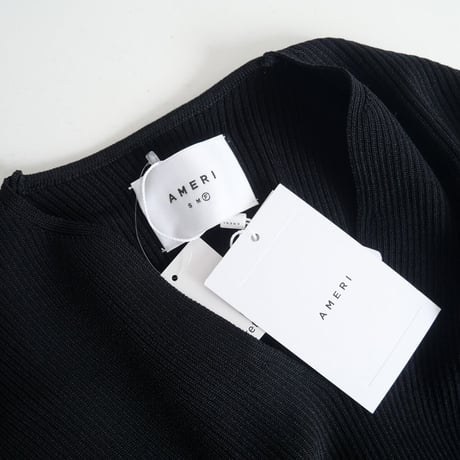 2023 / 未使用 / AMERI / BASIC CURVE KNIT TOP / 01310180320 / 2305-1083