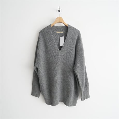 2023AW / Curensology / ウールカシミヤVネックアゼニットプルオーバー / CL306182ER / 2402-0351