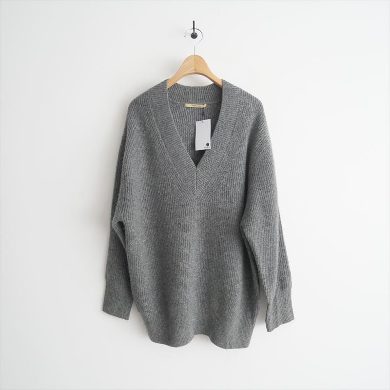 2023AW / Curensology / ウールカシミヤVネックアゼニットプルオーバー