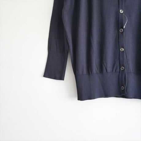 未使用 / JOHN SMEDLEY / Vネックカーディガン3/4SLEEVE / S4062 / 2508-2164
