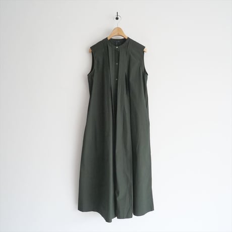 継続販売型 / SALUE / pin tuck sleeveless dress／cotton / 2310-0436