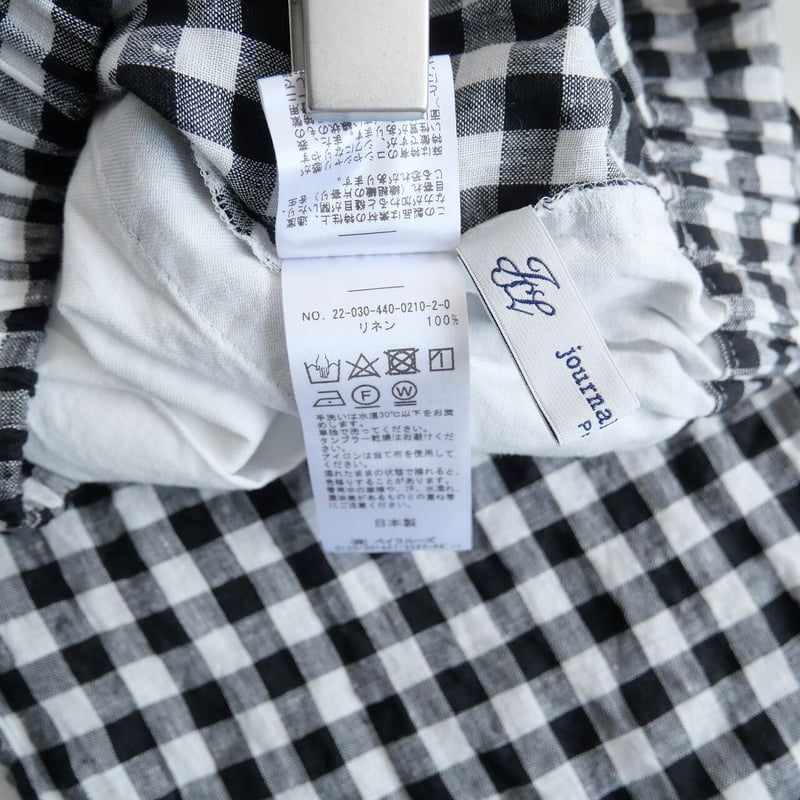 journal standard luxe リネンギンガムチェックイージーパンツ- journal standard luxe リネンギンガムチェックイージーパンツ-