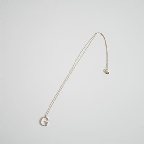 継続販売品 / GABRIELA ARTIGAS / ALPHABET WITH WHITE PAVE DIAMONDS NECKLACE / 2407-0075