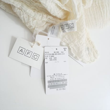 2025AW今季新作・人気完売品 / Plage別注 / LES ATELIERS FRANCAIS DE CONFECTION / PAREO スカーフ / 2509-2060