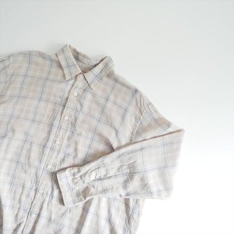 2026SS今季 SPICK&SPAN コットンボイルチェックシャツ 26050200306020 2605-1337