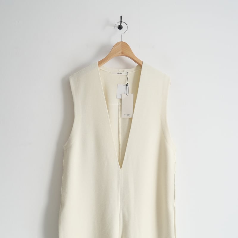 LOHEN ローヘン ミラノリブオールインワン☆サイズ36☆ホワイト