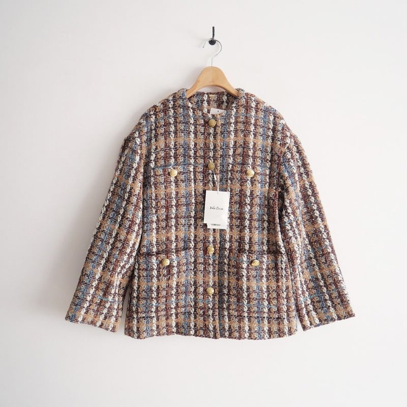 最終値下げ今季完売MilaOwenミラオーウェン ツイードジャケット　サイズ1 2025年最新】mila owen ジャケット ツイードの人気アイテム