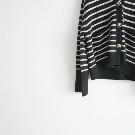 2022AW / L'Appartement / GOLD BUTTON V/N CARDIGAN / 22080560102530 / 2411-1512