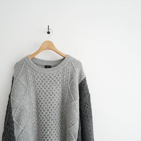 2024AW / 未使用 / SPICK&SPAN / ケーブルカラーブロックニット / 24080200542040 / 2511-1277