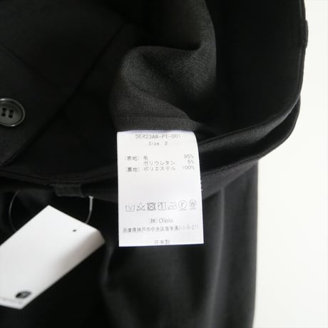 2023AW / deres / 5th collection drape pants / DER23AW-PT-001 / 2408-0531