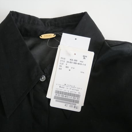 2024SS / 未使用 / DEUXIEME CLASSE / cotton voile ギャザー ブラウス / 24051500401010 / 2412-0781