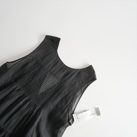 2025SS / 未使用 / conges payes / インドチェックシアーワンピース / B0152RFA039 / 2511-0221