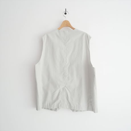 2025SS 未使用 TOUJOURS COTTON*SILK LIGHT WEIGHT GABERDINE CLOTH Oversize Vest TM42CV04 2606-0362