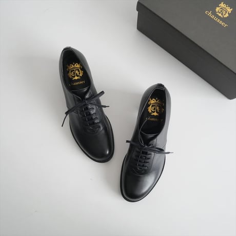 継続販売品 / chausser / LACE UP HEEL SHOES BL / C-2343 / 2410-0766
