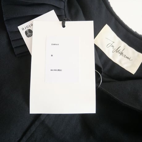 2022AW / 未使用 / JUN MIKAMI / PLEATS COLLAR WOOL BLEND SHIRT / 22AW-6-H / 2508-2195