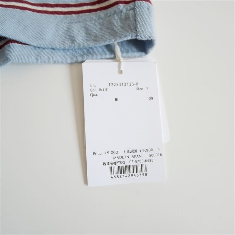 2025SS / 未使用 / ETRE TOKYO / リサイクルコットンボーダーTee /