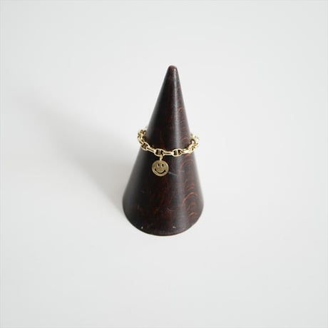 2026SS今季・人気完売品 / 未使用 / IENA別注 / GIGI / K18 SMILE CHAIN RING EX / 26091910001710 / 2603-0124