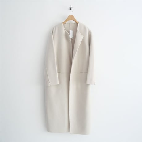 2021AW / DEUXIEME CLASSE / victorian リバーロングノーカラーコート / 21020500401030 / 2403-0790