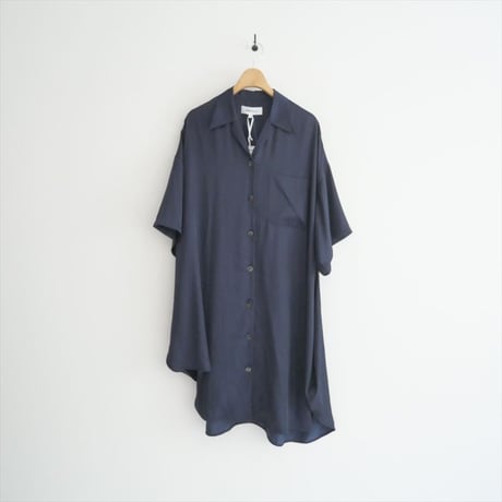 2023AW / 未使用 / ENFOLD / VINTAGE SATIN ASYMMETRY CIRCLE SHIRT / 300GA130-0130 / 2508-0139