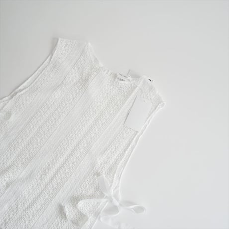 2026SS今季・人気完売品 / 未使用 / TOUJOURS cotton crochet lace cloth Dickey YM44NV01 / 2605-1351