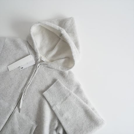 2024SS / 未使用 / GALERIE VIE / ウールブラッシュ ジップアップパーカ / 23024102701 / 2502-0704