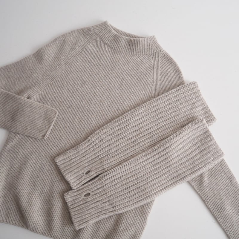 2022AW / 未使用 / NOBLE / 《追加》アームウォーマー付きニット / 2208 