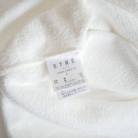 ETRE TOKYO / カットオフVネックスウェット / 1224112052 / 2511-0341
