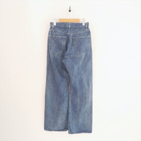 2022 / AURALEE / SELVEDGE FADED LIGHT DENIM WIDE PANTS / A22SP04DE / 2408-2084