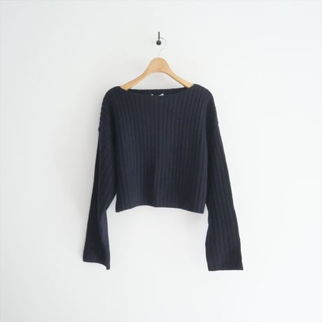 〇2023AW / 未使用 / DEUXIEME CLASSE / Cropped Wide リブ プルオーバー / 23080500810030 / 2509-0507