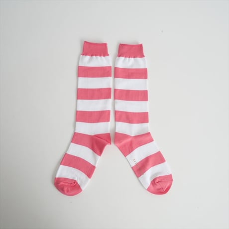 2025SS今季新作・人気完売品 / journal standard luxe / COTTON BORDER SOCKS 3本セット / 25090440500010 / 2504-0155