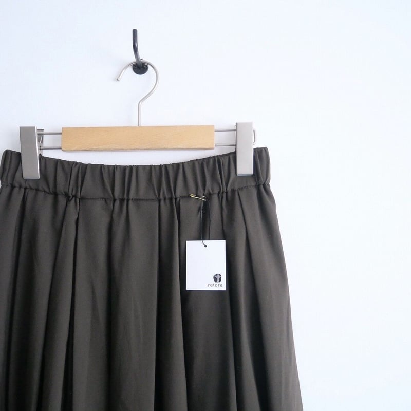 2020AW / IENA / カルゼストレッチランダムタックスカート / 2204-07 