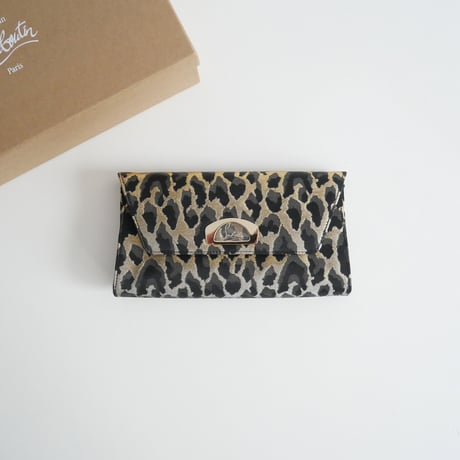 Christian Louboutin / レオパード チェーン付クラッチバッグ DODAT CLUTCH LUREX FELINE / 2303-2057